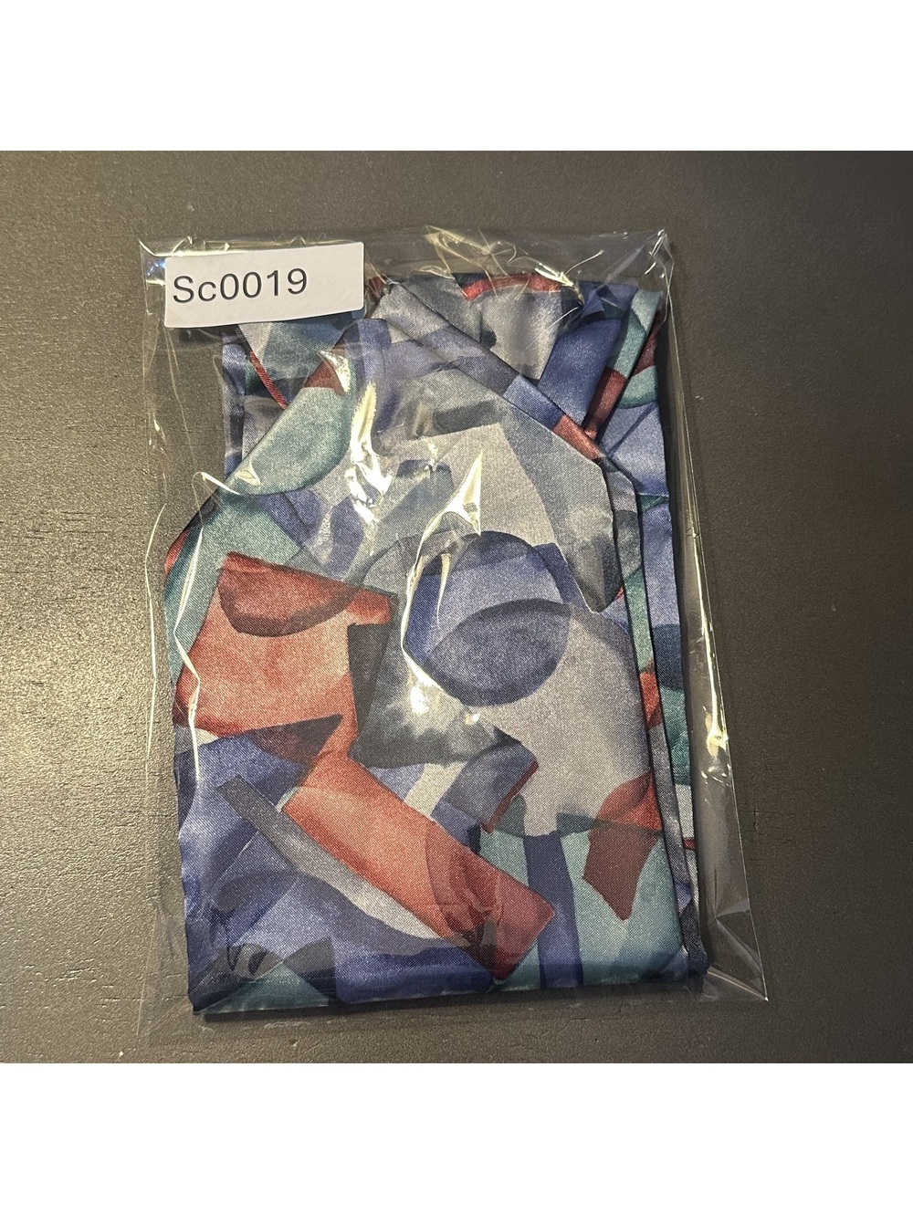 Abstract Patterned Cravat/Ascot Scarf - Picture 8 of 8